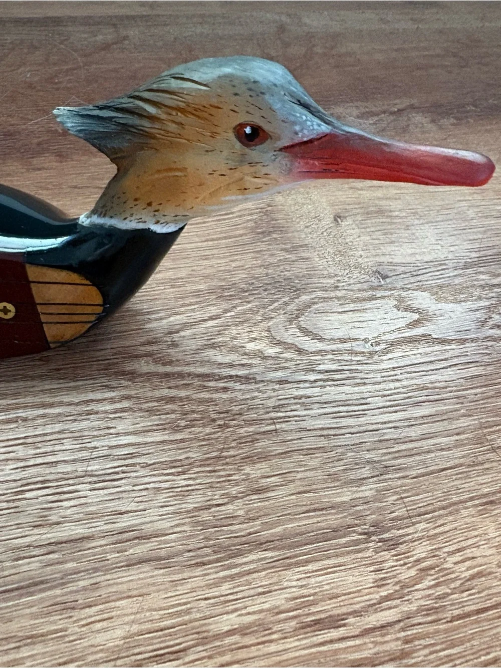 Vintage Red-Breasted Merganser Carved into Golf Club from 2022 Player